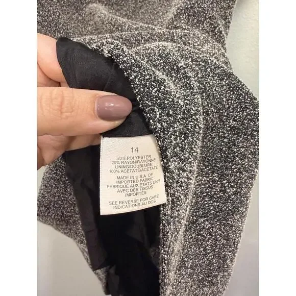 Talbots Dress Black Knee Length Pencil Dress, Women's 14 Petite - Picture 5 of 5